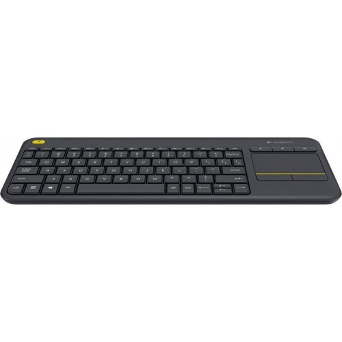 KEYBOARD WITH TOUCH PAD MOUSE  K400 PLUS (920-007145) WIRELESS BLACK